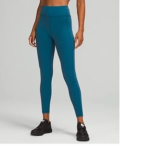 Lululemon women invigorate legging capri blue